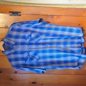 Dixxon Ocean Boulevard bamboo shot sleeve button up.